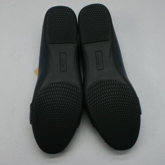 Cliffs Ladies 10 Wide White Mountain Charmed Navy Blue Ballet Flats Shoes Loafer - Picture 10 of 11